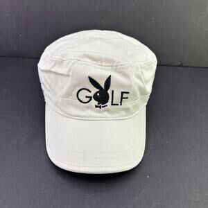 Playboy Bunny Golf Tan Black Limited Ed Baseball Six Panel Hat Unisex Adjustable